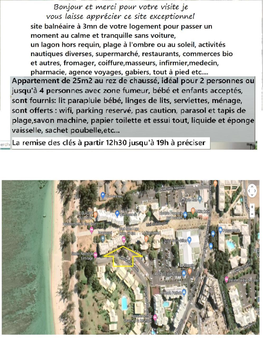 דירות ל'ארמיטאז'-לה-באן A Pied Dans L Eau Ecolo 97434 מראה חיצוני תמונה